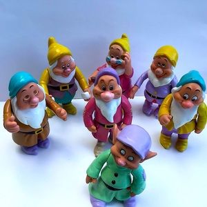 Seven dwarfs from Snow White, and the seven dwarfs